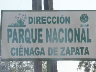 Zapata National Park Sign